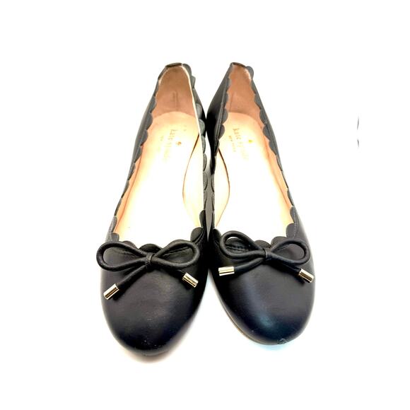 Kate spade Yasmin black ballet heels 6 - Picture 1 of 8